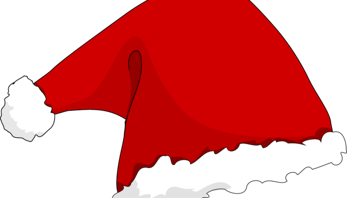 drawing of santa hat
