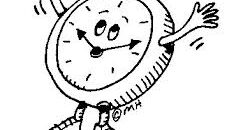 cute ticking clock